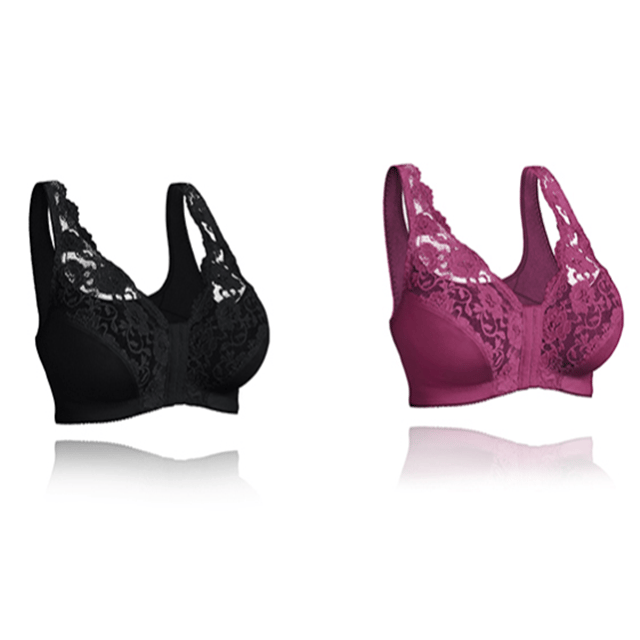 Front hooks, stretch-lace– ALL IN ONE BRA!