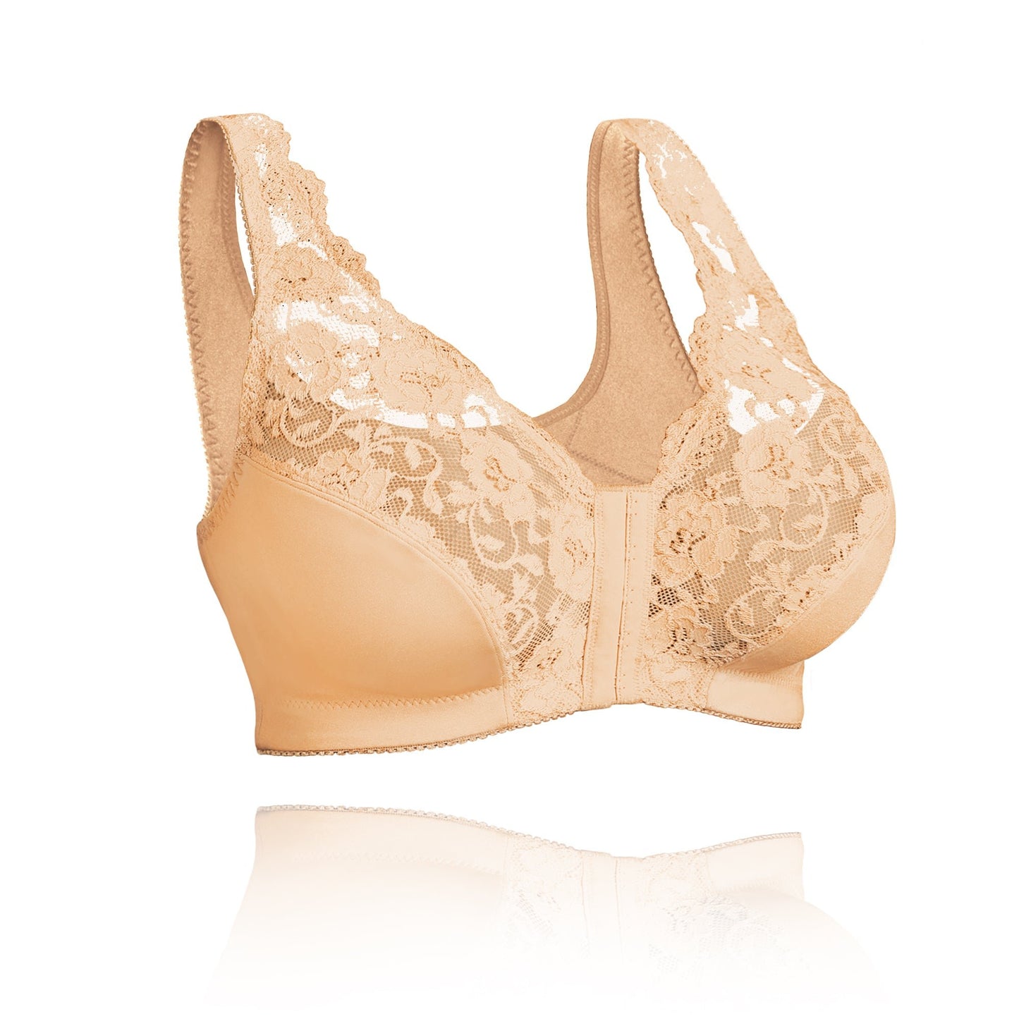 Front hooks, stretch-lace– ALL IN ONE BRA!