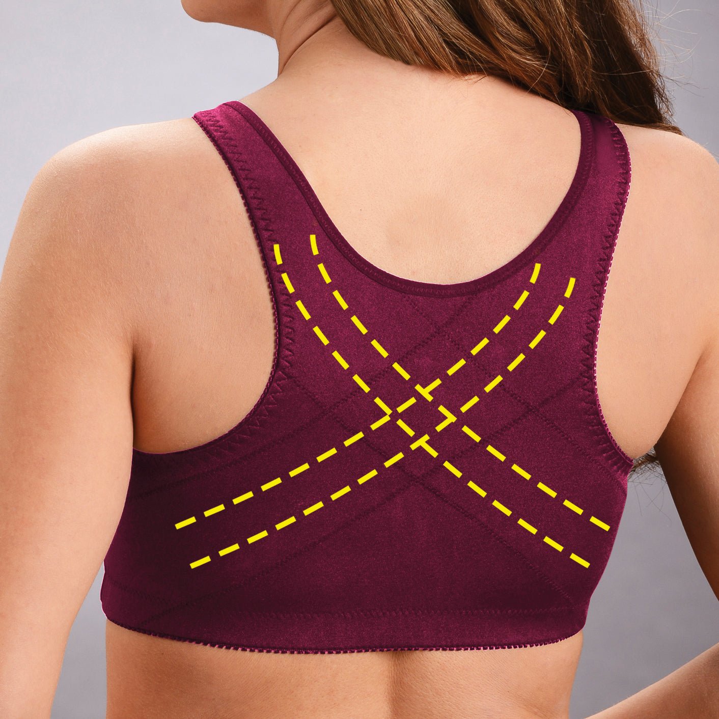 Front hooks, stretch-lace– ALL IN ONE BRA!