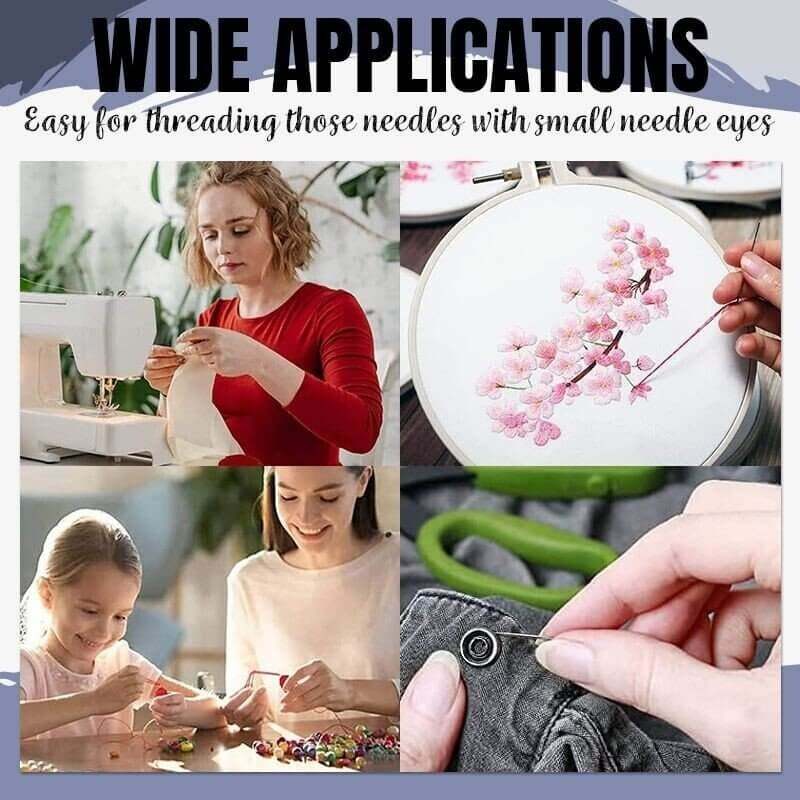 🧵Simple Needle Threader(Red 1pc)