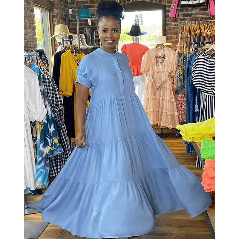 🔥🔥 Promotion 49% OFF🔥🔥Tiered Midi Dress - Buy 2 Free Shipping