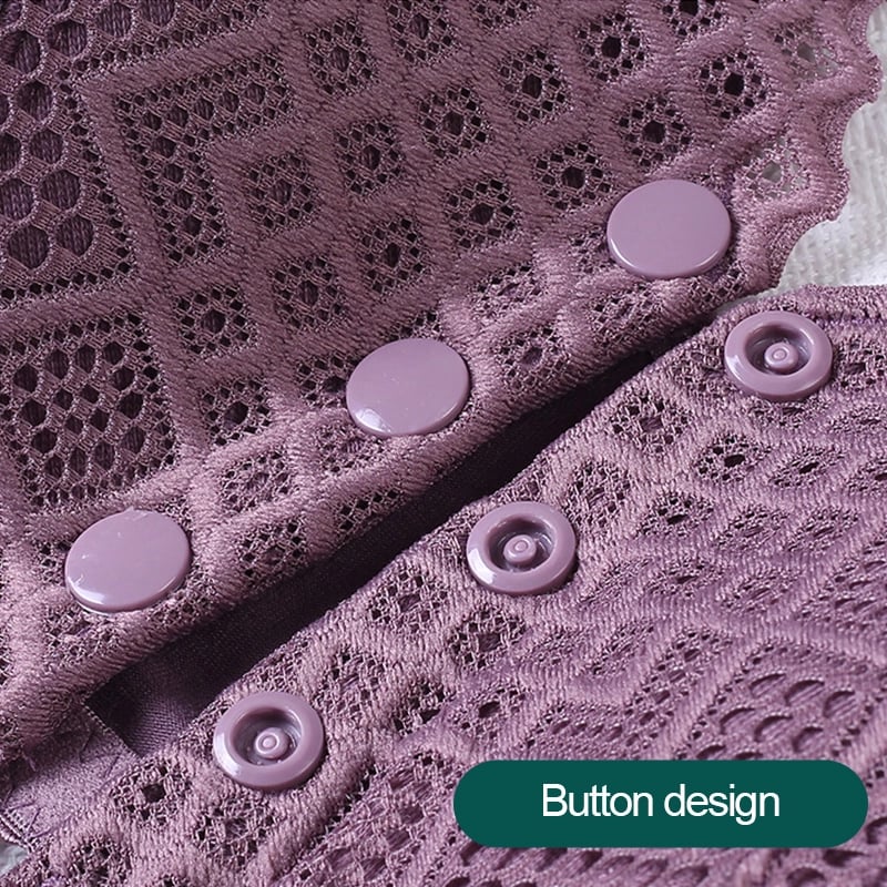 🔥 Plus Size Cotton Front Button Bra