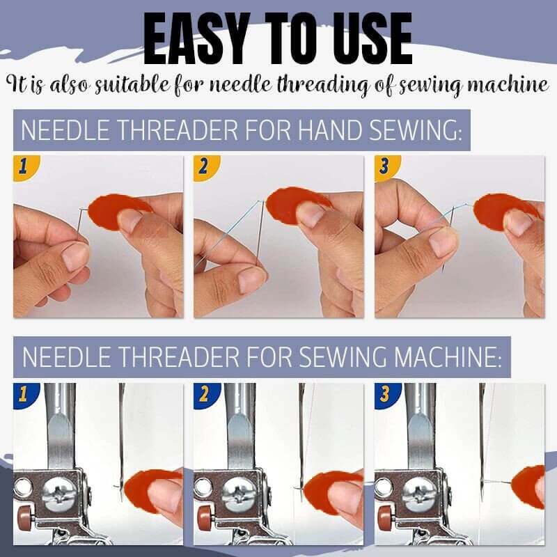 🧵Simple Needle Threader(Red 1pc)